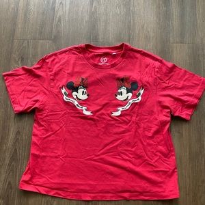 Uniqlo Minnie Mouse Disney crop top size M